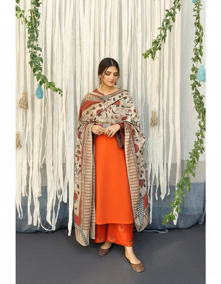 MRS-413 | Lawn Embroidered 3 Piece Stitched Suit