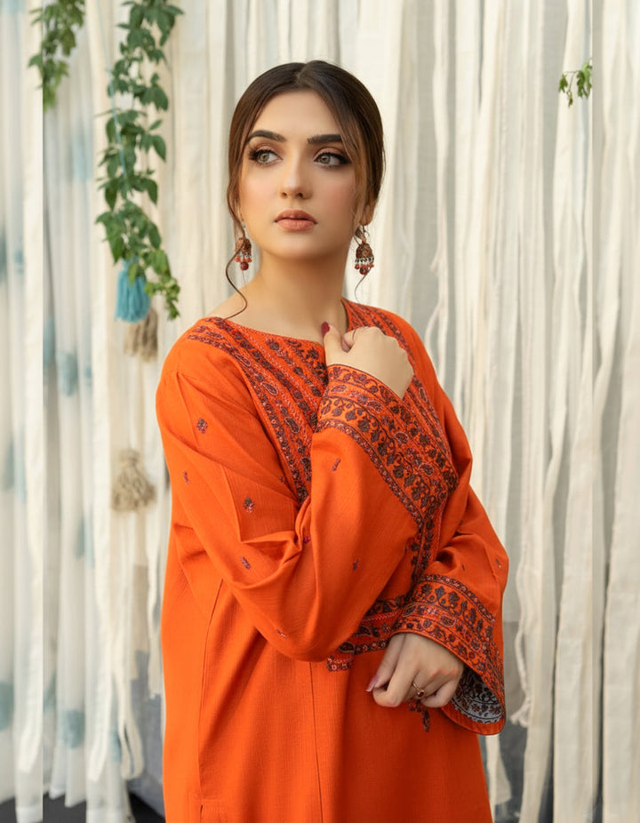 MRS-413 | Lawn Embroidered 3 Piece Stitched Suit