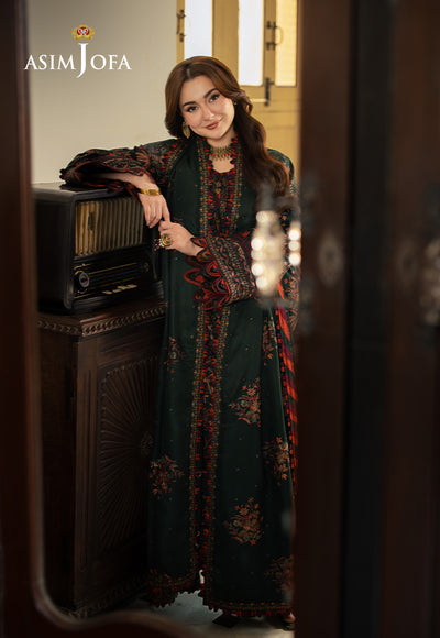 ASIM JOFA |3PC LAWN EMBROIDERED UNSTITCHED