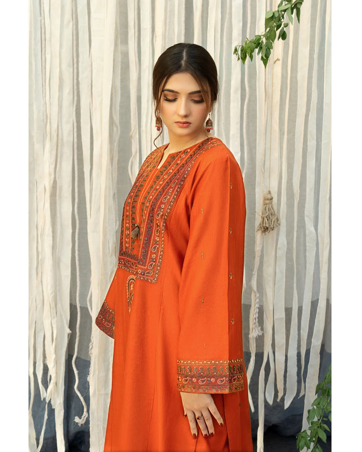 MRS-413 | Lawn Embroidered 3 Piece Stitched Suit