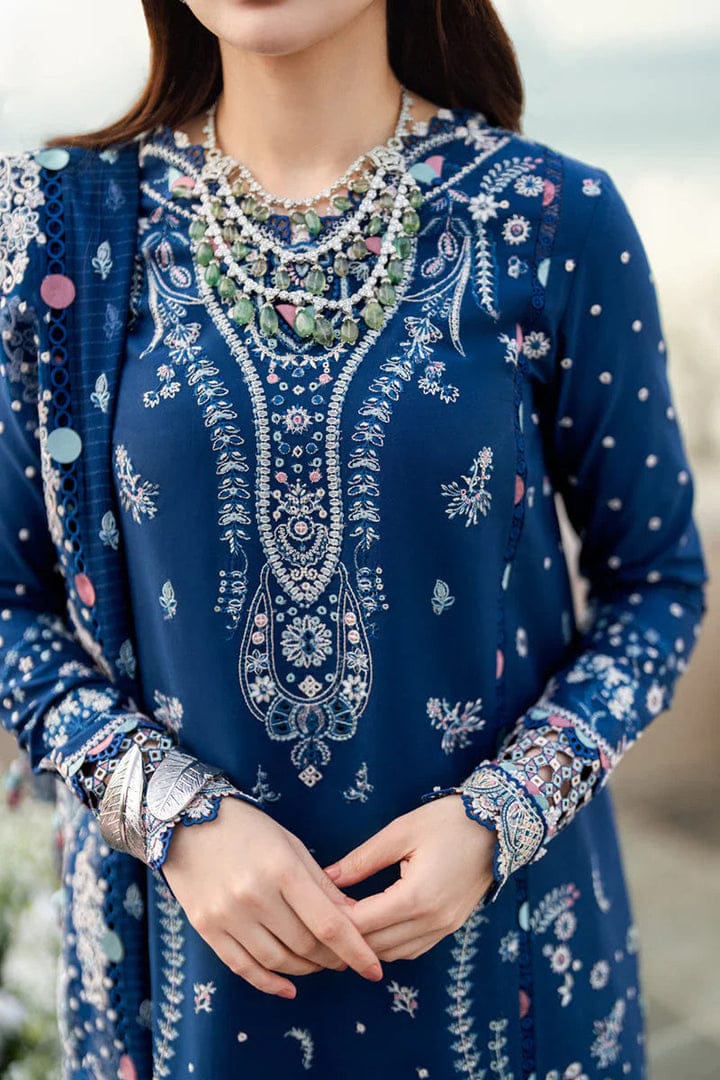 Embroidered Luxury Lawn Unstitched 3Pc | 1061
