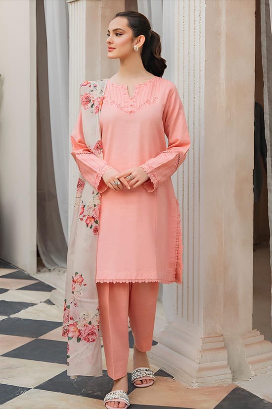 LAWN EMBROIDERED UNSTITCHED ARTICLE (AL 8050)