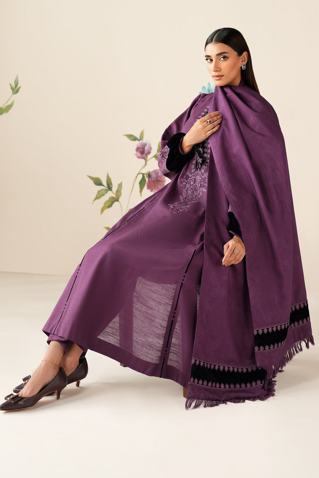 EMBROIDERED DHANAK PR-1890