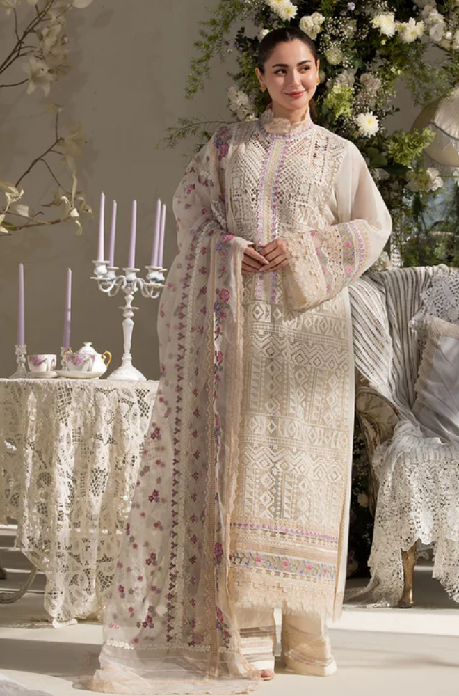 Sobia Nazir - Summer 3PC Lawn ChickenKari Embroidered Suit
