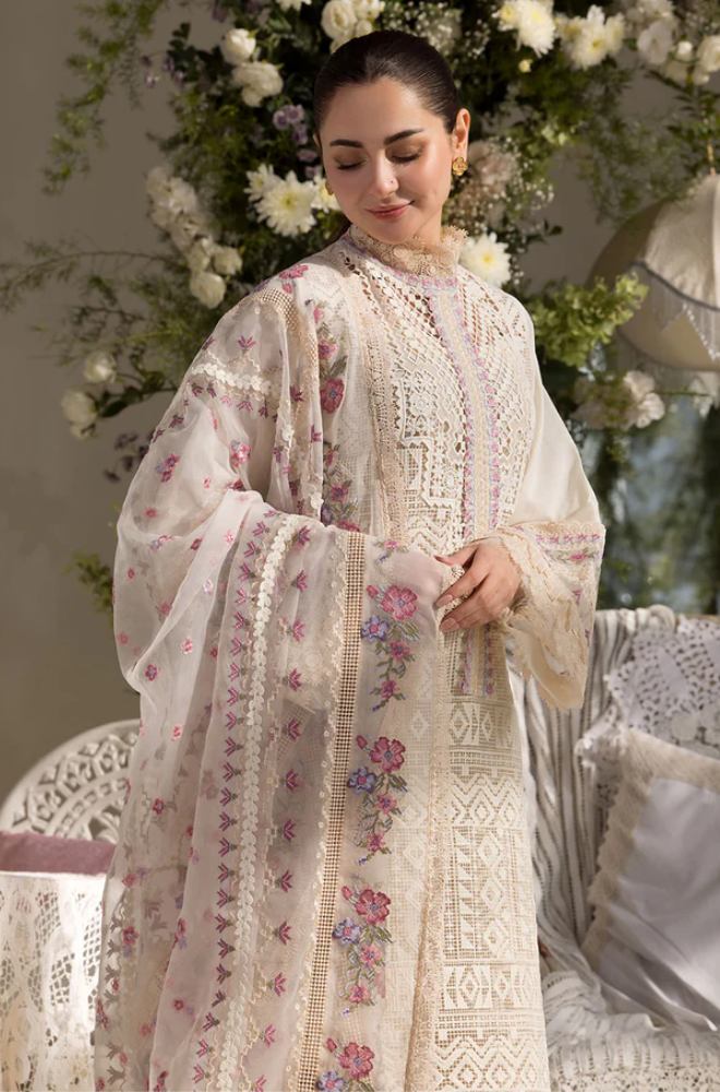 Sobia Nazir - Summer 3PC Lawn ChickenKari Embroidered Suit