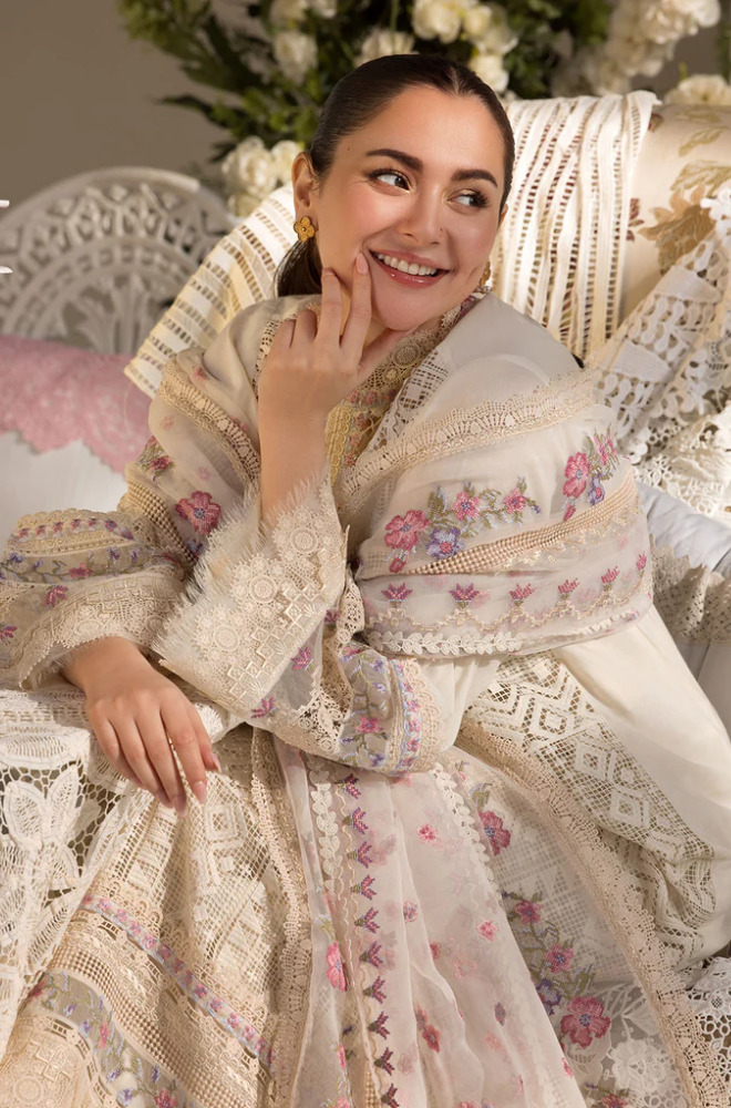 Sobia Nazir - Summer 3PC Lawn ChickenKari Embroidered Suit