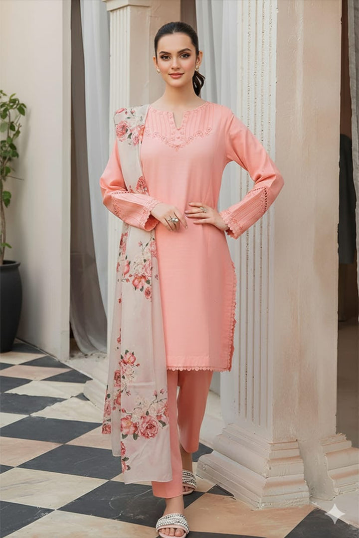 LAWN EMBROIDERED UNSTITCHED ARTICLE (AL 8050)