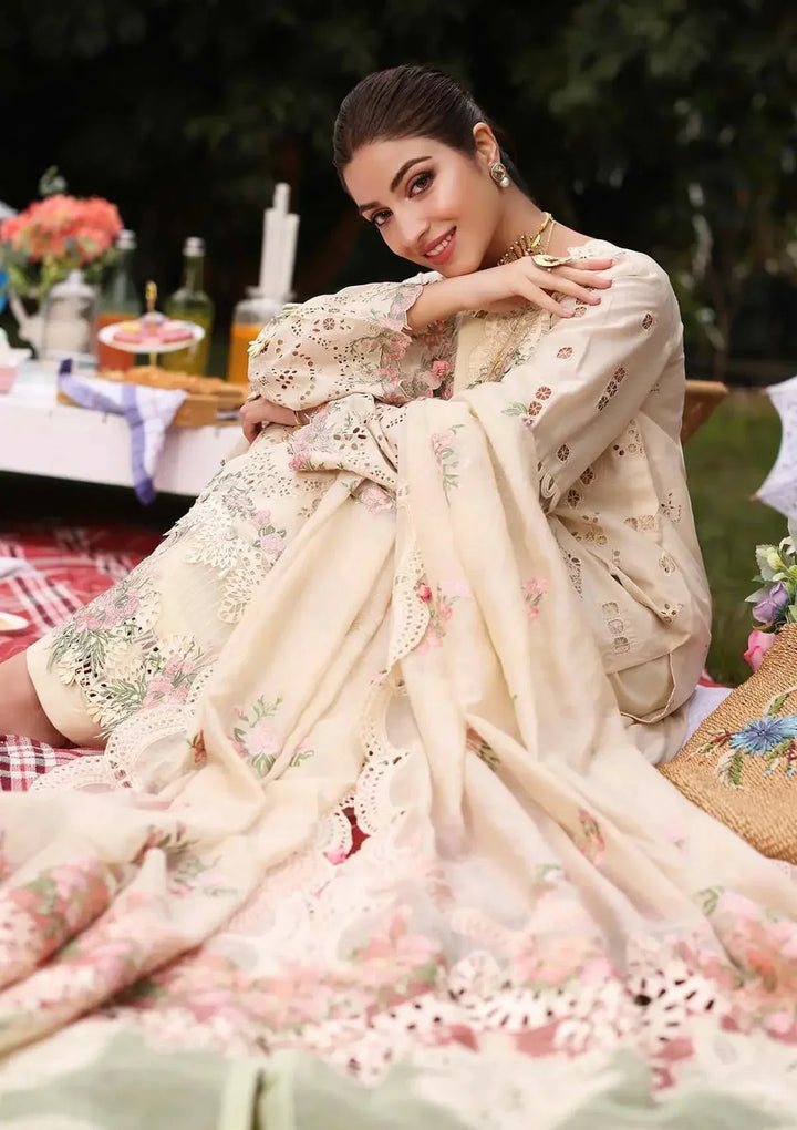 KAHF | SHIREEN | UNSTITCHED LAWN 3PC EMBROIDERED SUITE