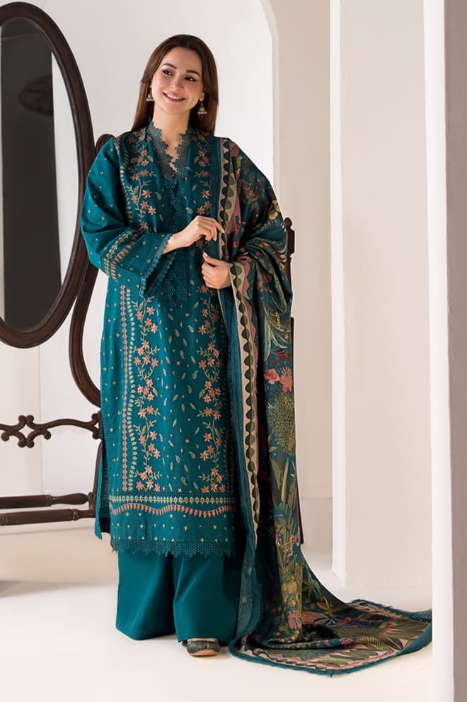 COCO UNSTITCHED 3PC LAWN EMBROIDERED WITH DIGITAL PRINT SHAWL