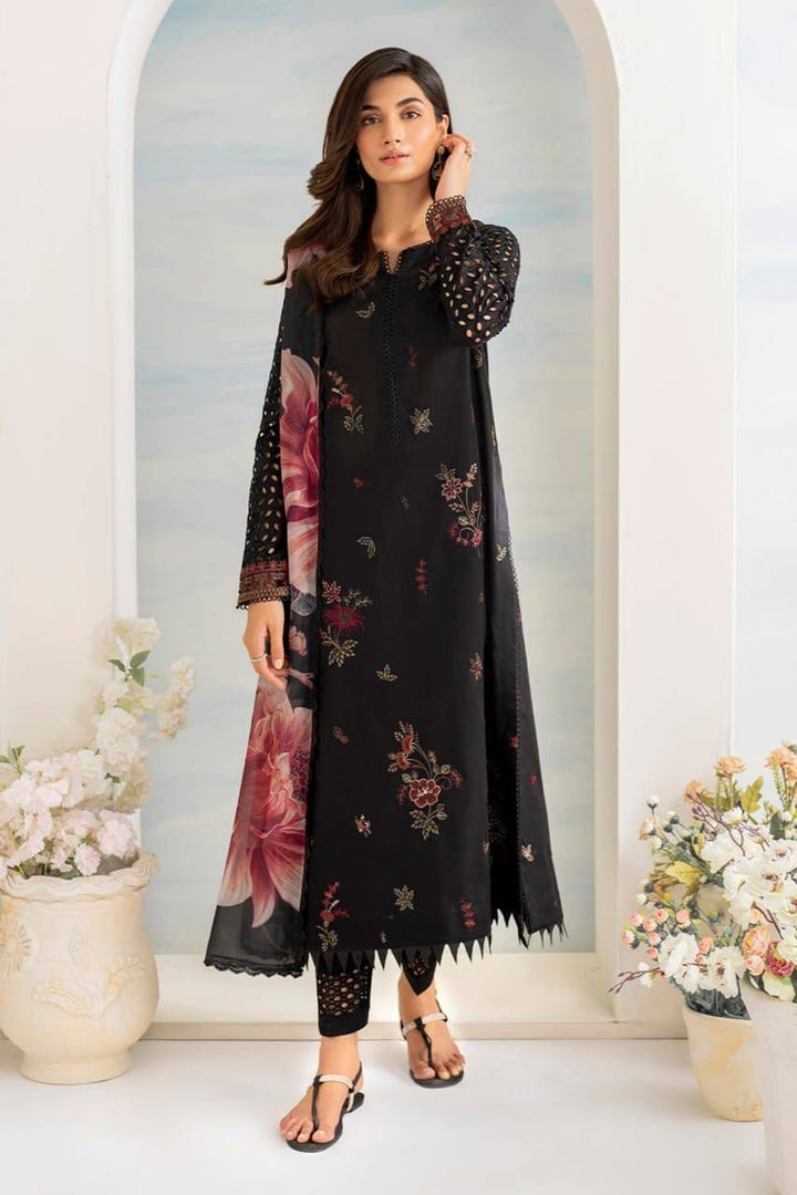 IZNIK 3PC EMBROIDERED LAWN WITH CHIFFON EMB DUPATTA -GA2050