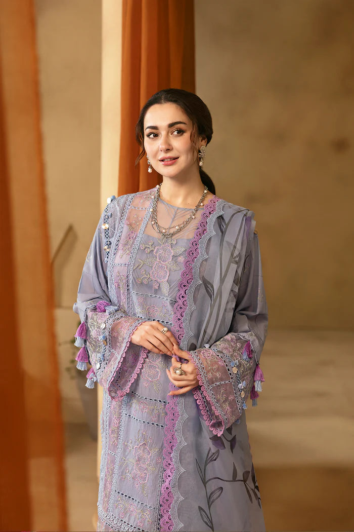 SAIRA RIZWAN - 3PC LAWN EMBROIDERED SHIRT WITH CHIFFON EMBROIDERED DUPATTA