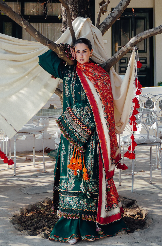 Hussain Rehar - Summer 3PC Lawn Embroidered Suit