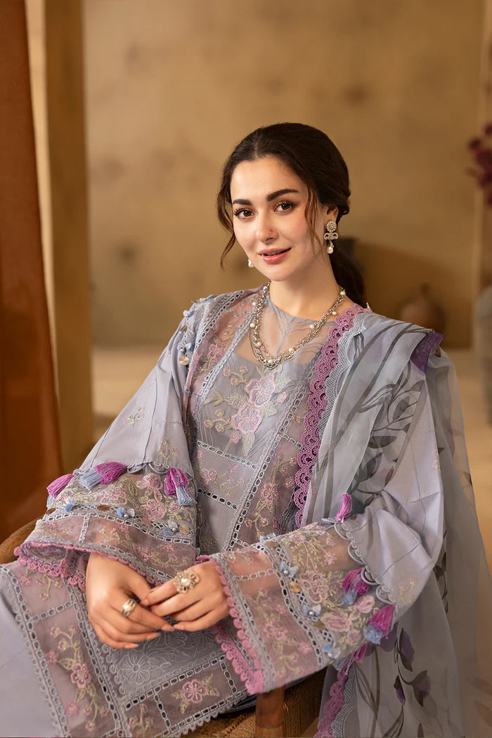 SAIRA RIZWAN - 3PC LAWN EMBROIDERED SHIRT WITH CHIFFON EMBROIDERED DUPATTA