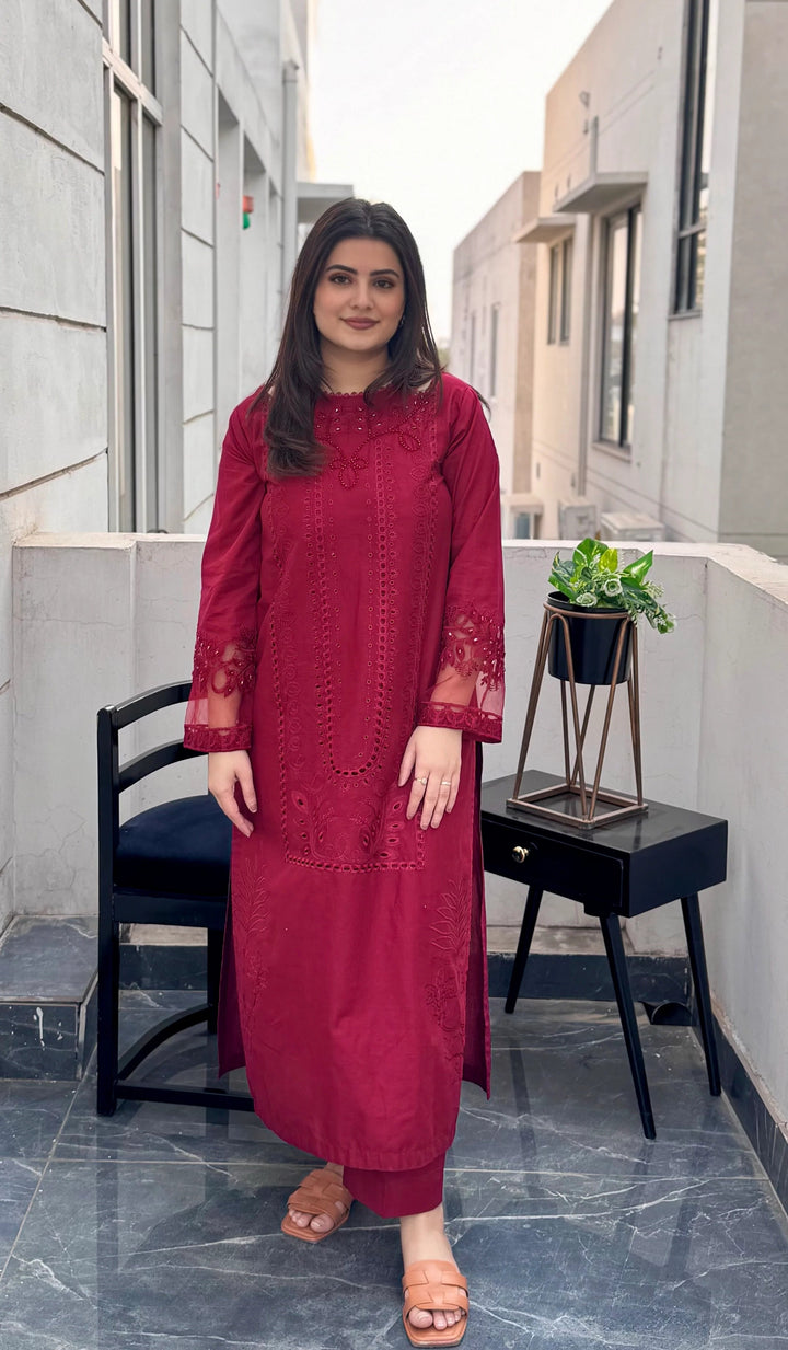 MRS-390 | Lawn Chikankari Stitched Suit