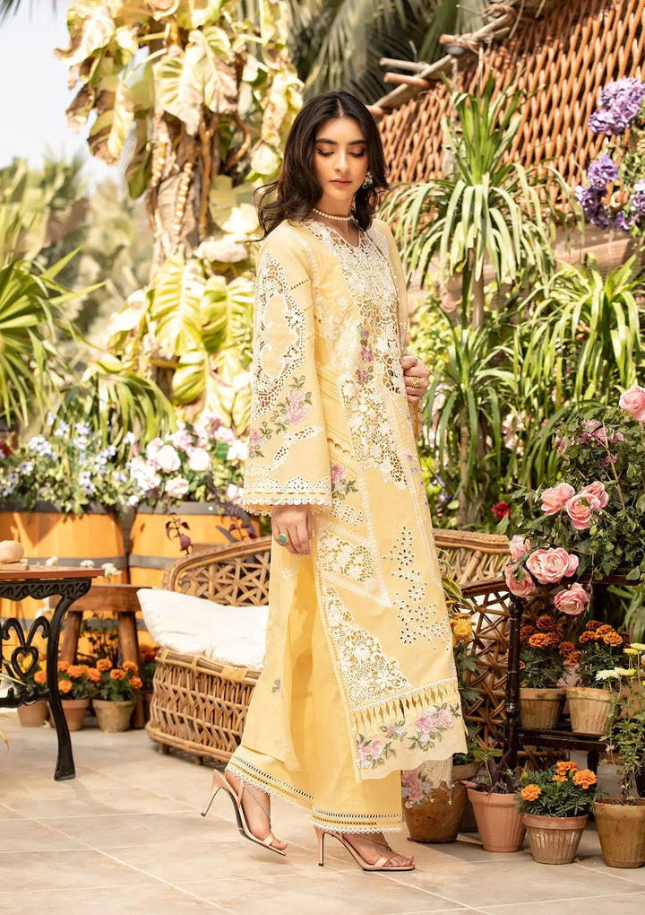 ELAF | ROSHNE | UNSTITCHED LAWN 3PC EMBROIDERED SUITE