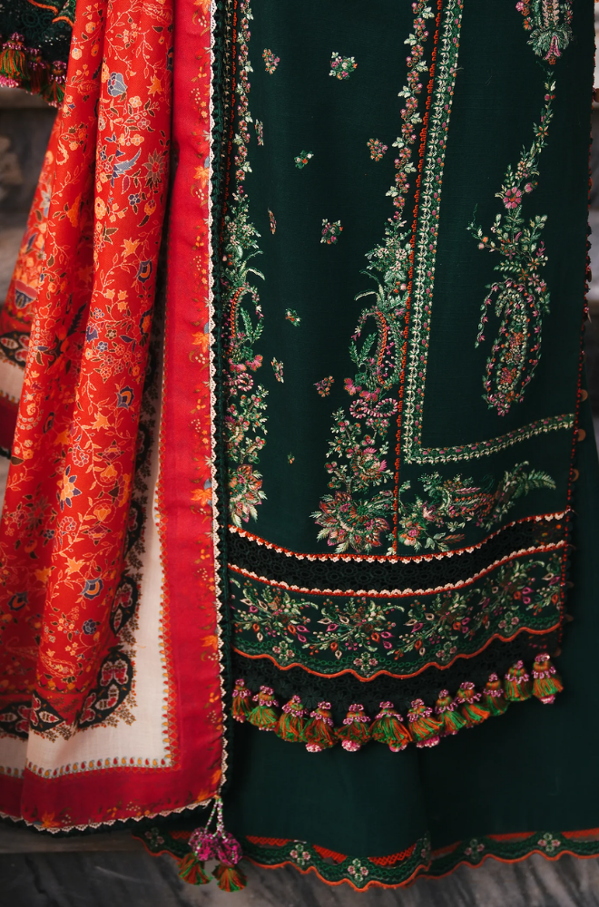 Hussain Rehar - Summer 3PC Lawn Embroidered Suit