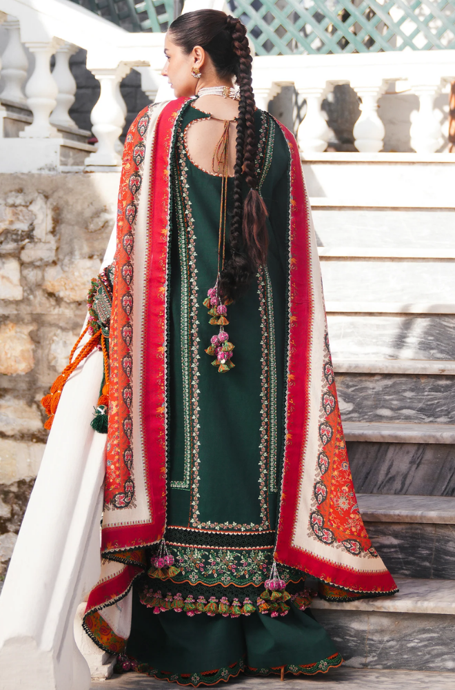 Hussain Rehar - Summer 3PC Lawn Embroidered Suit