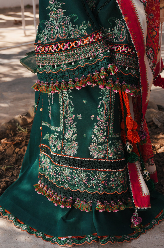 Hussain Rehar - Summer 3PC Lawn Embroidered Suit