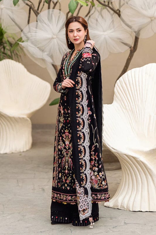 QALAMKAR - 3PC LAWN EMBROIDERED SUIT WITH EMBROIDERED DUPATTA 1355