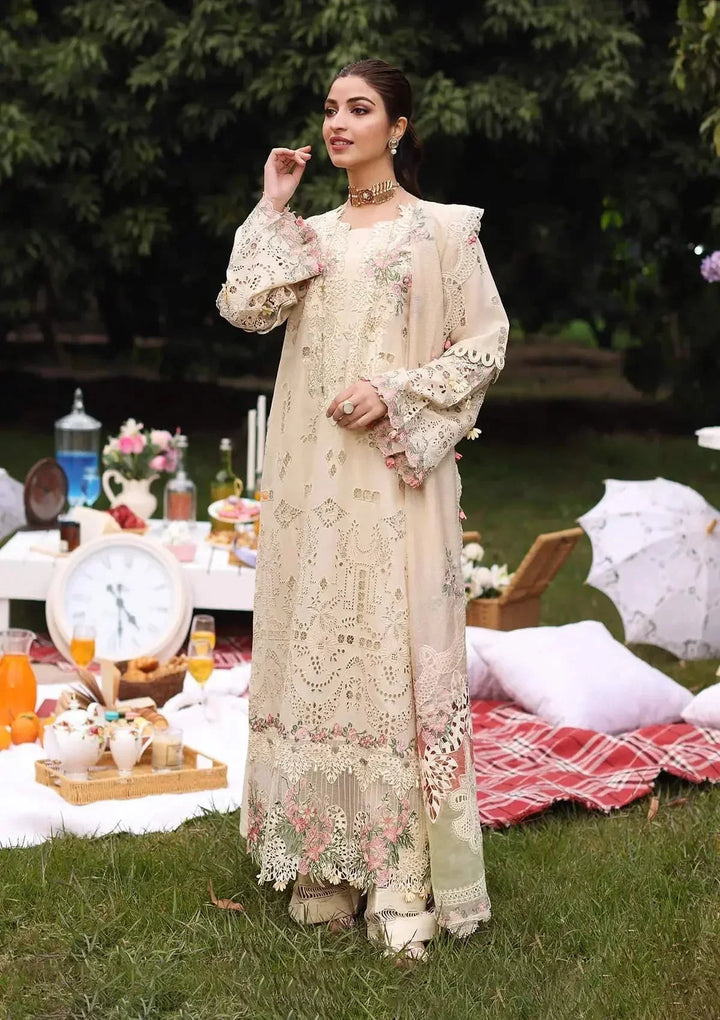 KAHF | SHIREEN | UNSTITCHED LAWN 3PC EMBROIDERED SUITE
