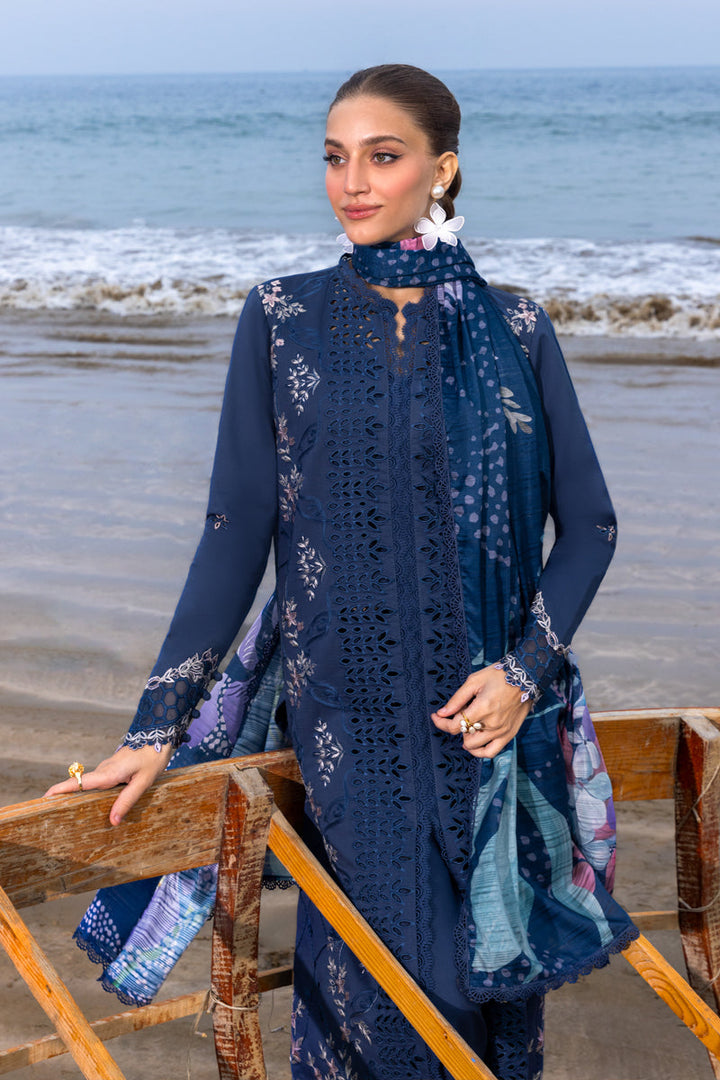 Rang Rasiya 3PC Unstitched Luxury Lawn Chikenkari Heavy Embroidered Suit
