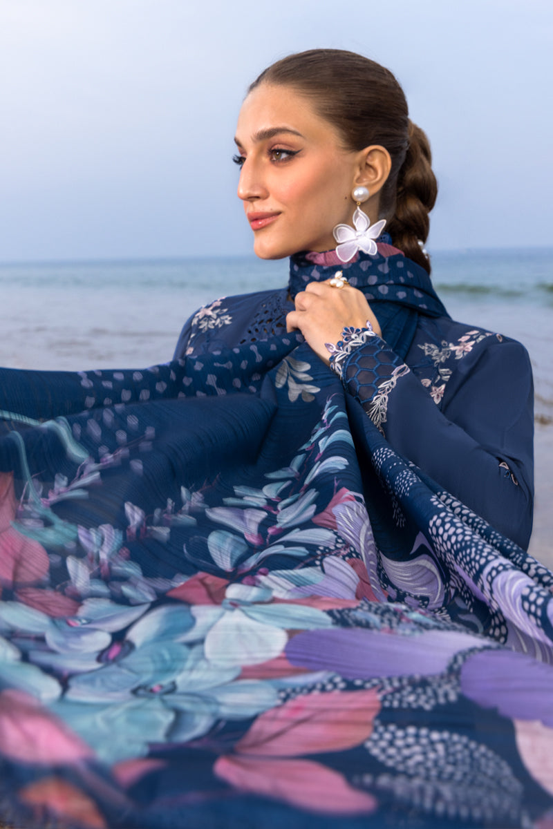 Rang Rasiya 3PC Unstitched Luxury Lawn Chikenkari Heavy Embroidered Suit
