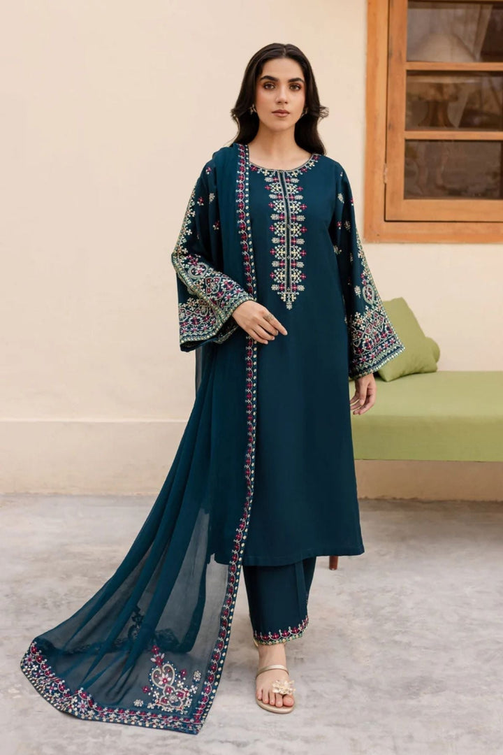 Sapphire - Summer 3PC Lawn Embroidered Suit
