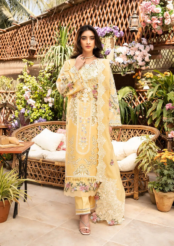 ELAF | ROSHNE | UNSTITCHED LAWN 3PC EMBROIDERED SUITE
