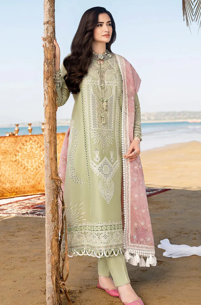 Jazmin - Summer 3PC Lawn Chicken Kari Embroidered Suit
