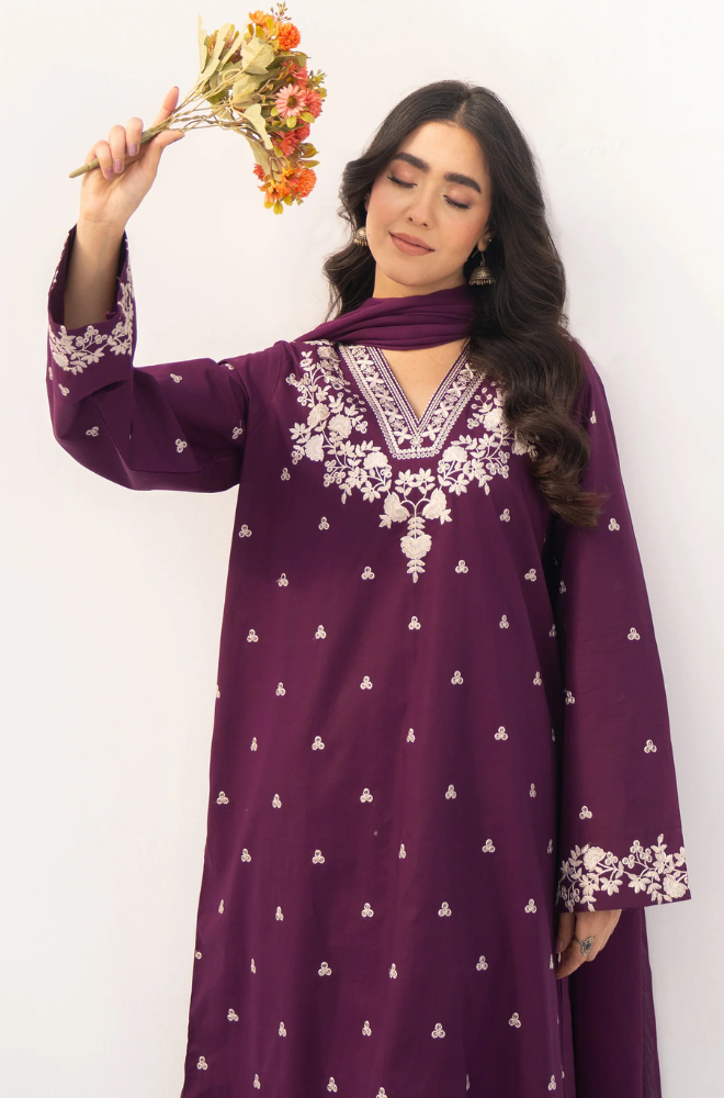 Dyot - Summer 3PC Lawn Embroidered Suit