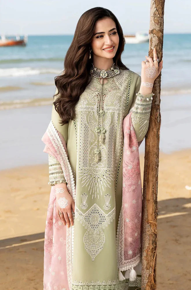 Jazmin - Summer 3PC Lawn Chicken Kari Embroidered Suit