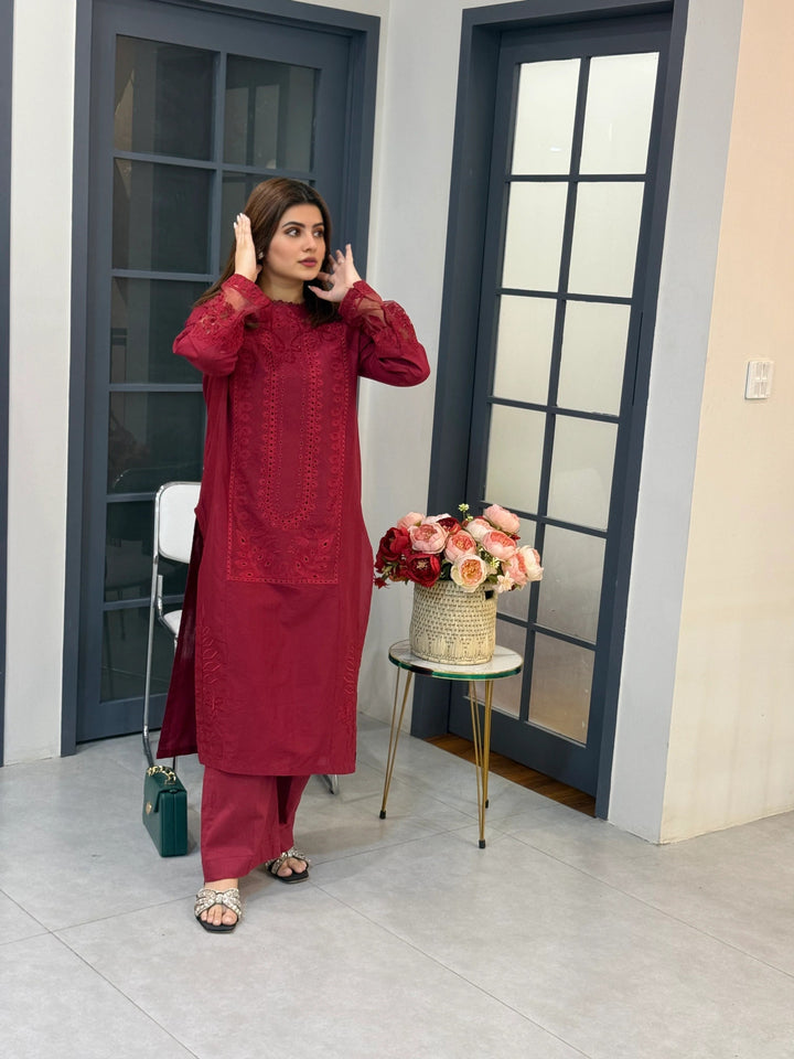 MRS-390 | Lawn Chikankari Stitched Suit