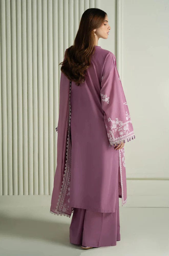 Embroidered Luxury Lawn Unstitched 3Pc | 1026