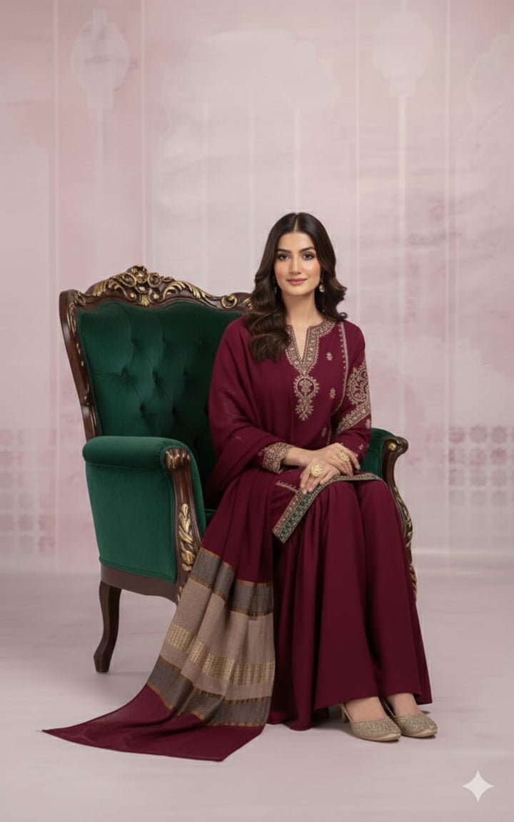 ZARA SHAHJAHAN- SUMMER 3PC LAWN EMBROIDERED SUIT - RL2701