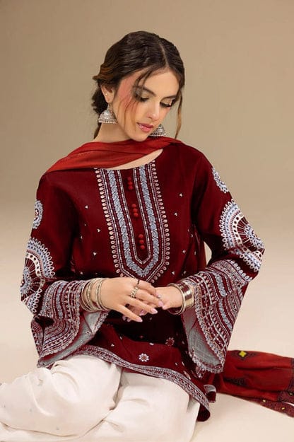 Embroidered Luxury Lawn Unstitched 3Pc | 1059