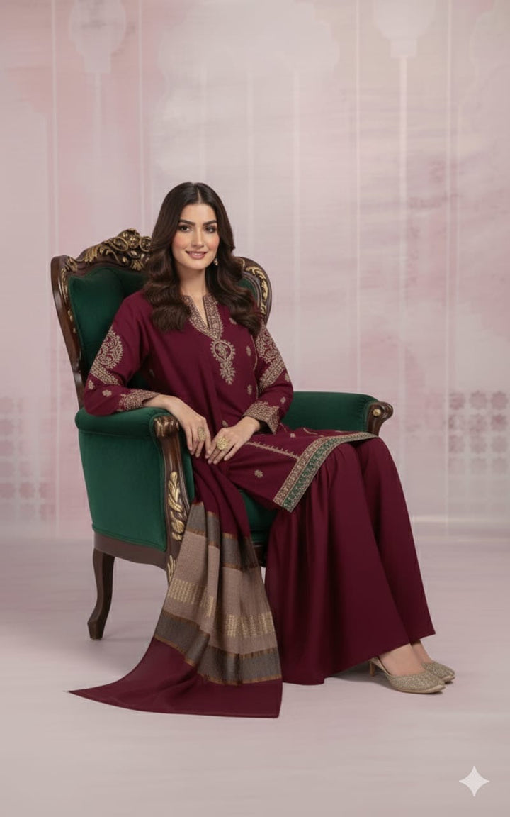 ZARA SHAHJAHAN- SUMMER 3PC LAWN EMBROIDERED SUIT - RL2701