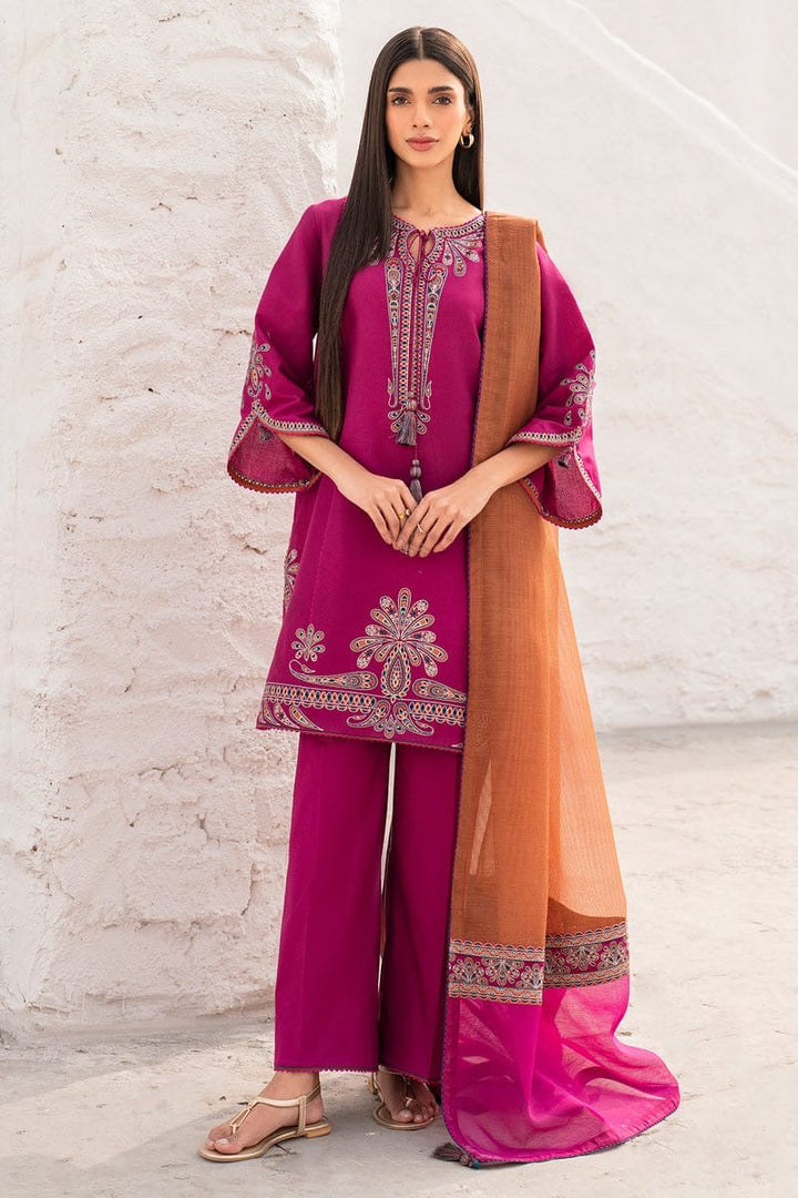 HUSSAIN REHAR– EC877 | UNSTITCHED | EMBROIDERED 3 PIECE