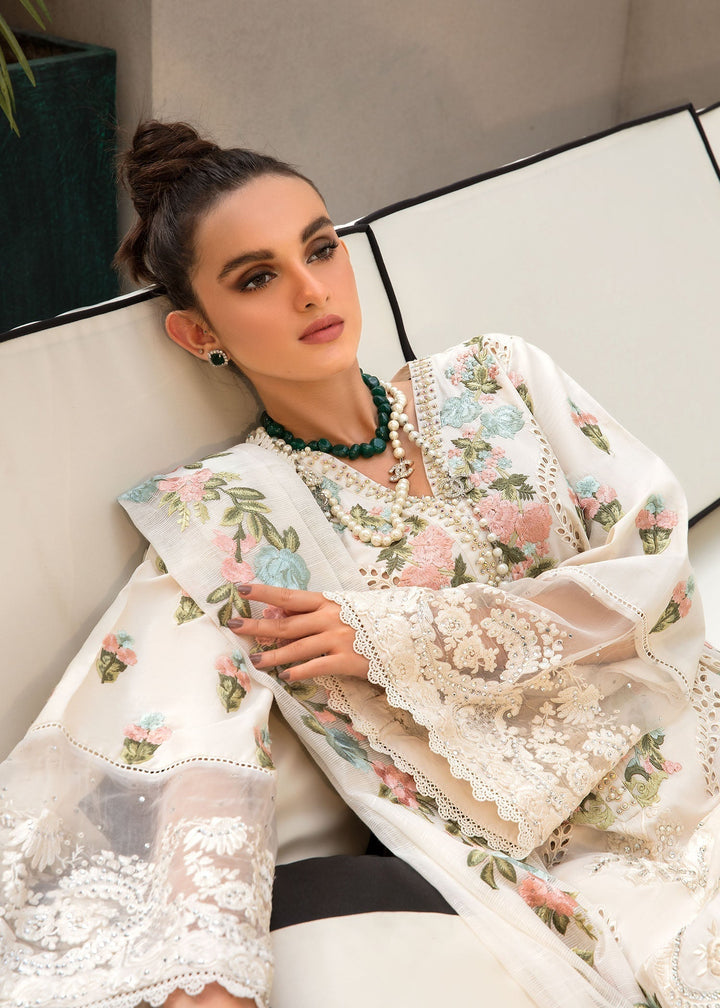 CRIMSON | Monsoon Blooms | UNSTITCHED LAWN 3PC EMBROIDERED SUITE