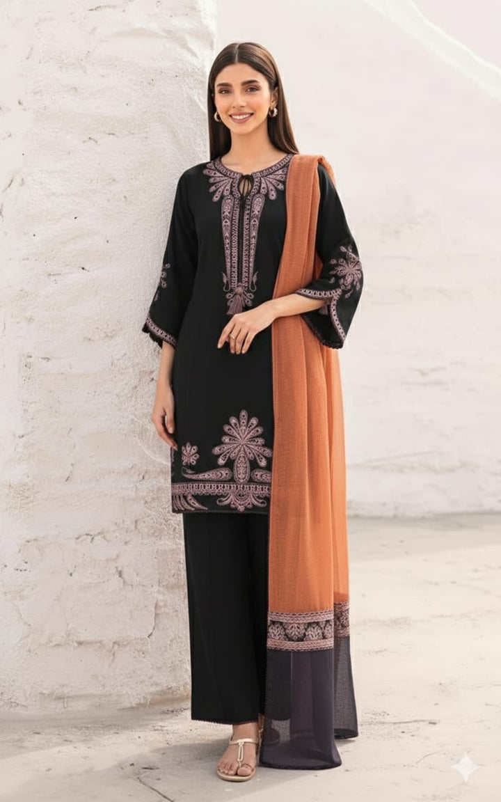SUMMER 3PC LAWN EMBROIDERED SUIT - VL1157