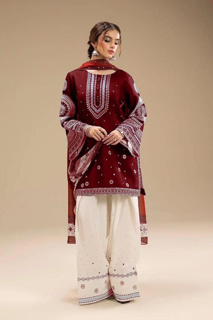 Embroidered Luxury Lawn Unstitched 3Pc | 1059