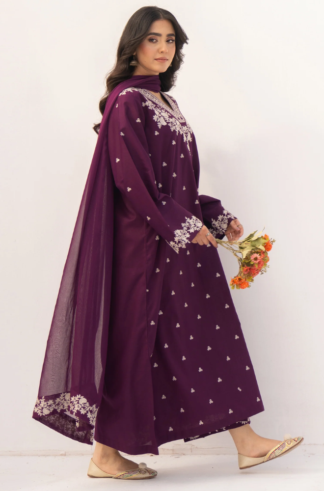 Dyot - Summer 3PC Lawn Embroidered Suit