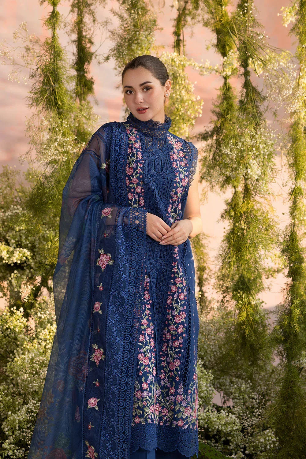 SOBIA NAZIR |UNSTITCHED LAWN 3PC EMBROIDERED SUITE