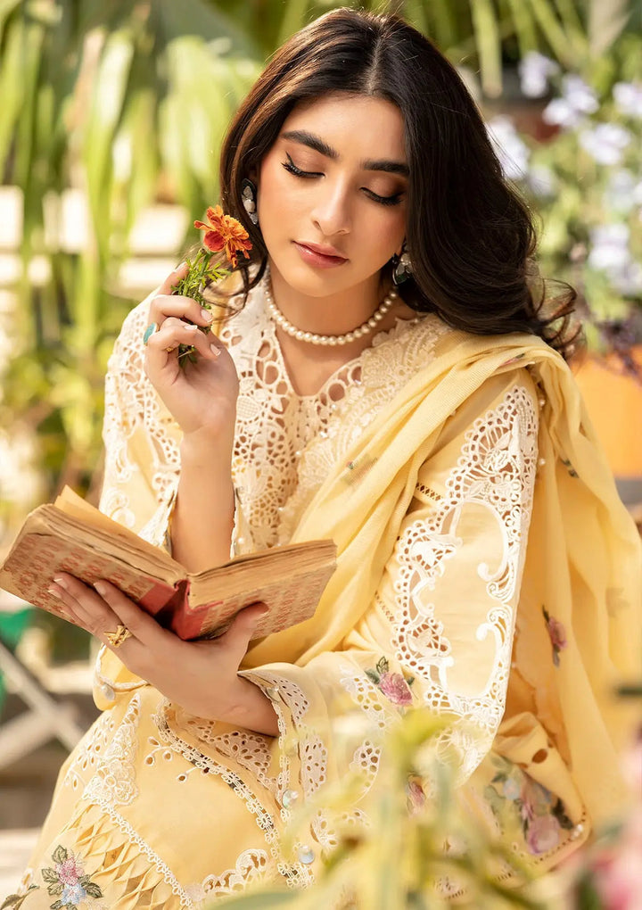 ELAF | ROSHNE | UNSTITCHED LAWN 3PC EMBROIDERED SUITE