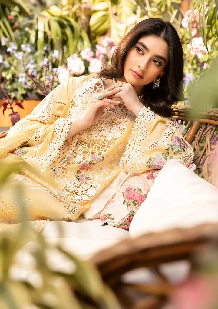 ELAF | ROSHNE | UNSTITCHED LAWN 3PC EMBROIDERED SUITE