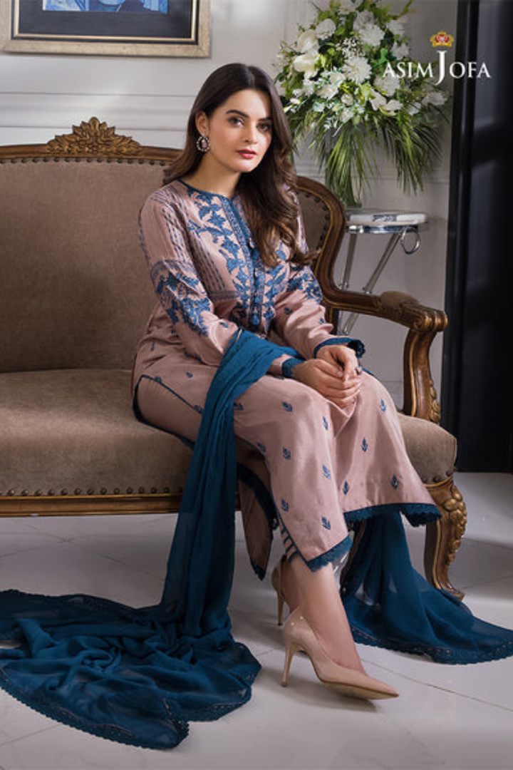 3PC EMBROIDERED ZE-0013