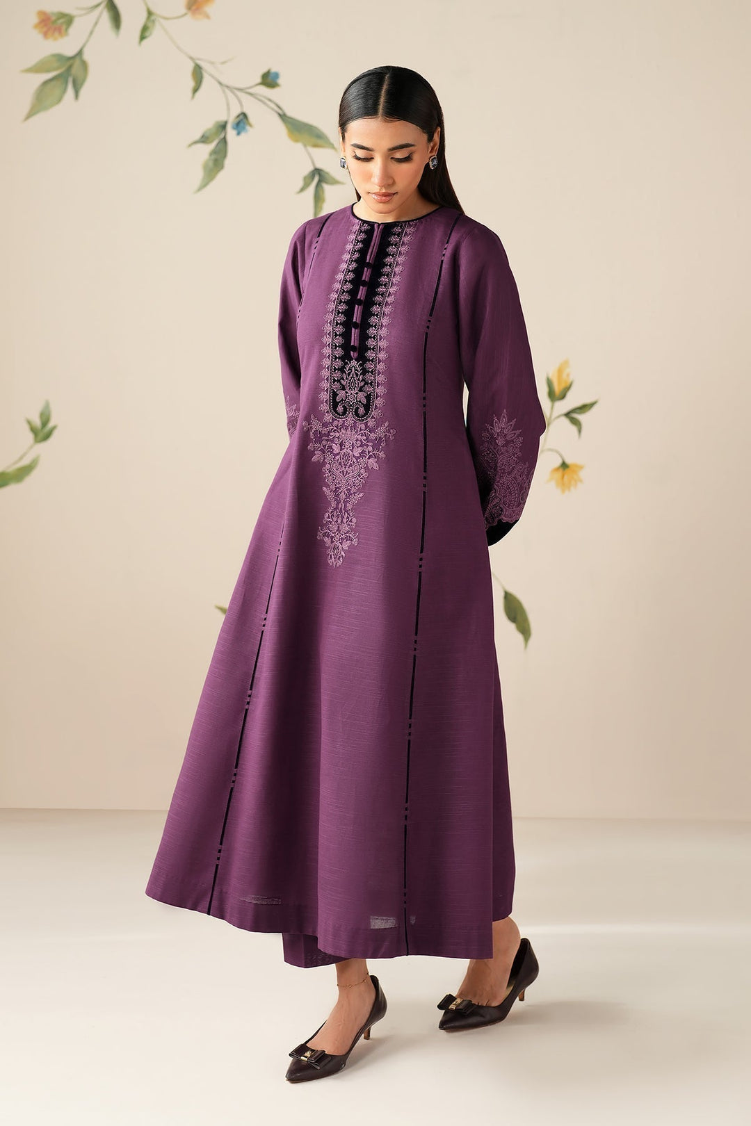 EMBROIDERED DHANAK PR-1890