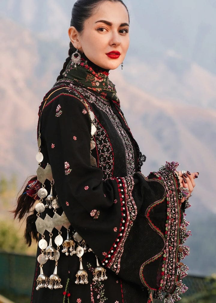 Qalamkar - 3PC Lawn Embroidered Shirt with Embroidered Lawn Dupatta (Unstitched) LC-7067