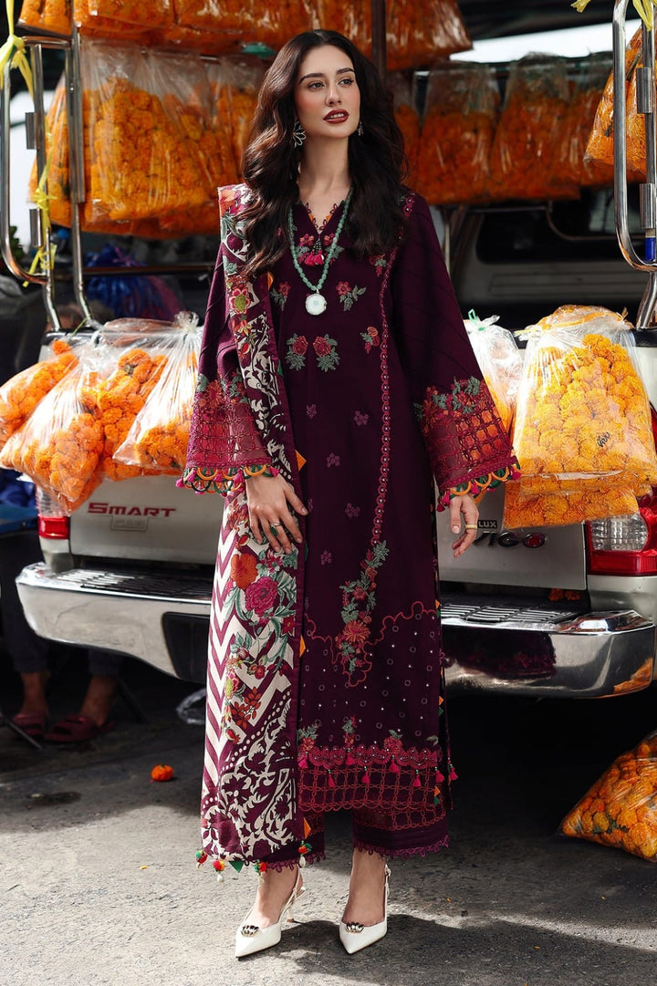 3PC UNSTITCHED LAWN EMBROIDERED SUIT