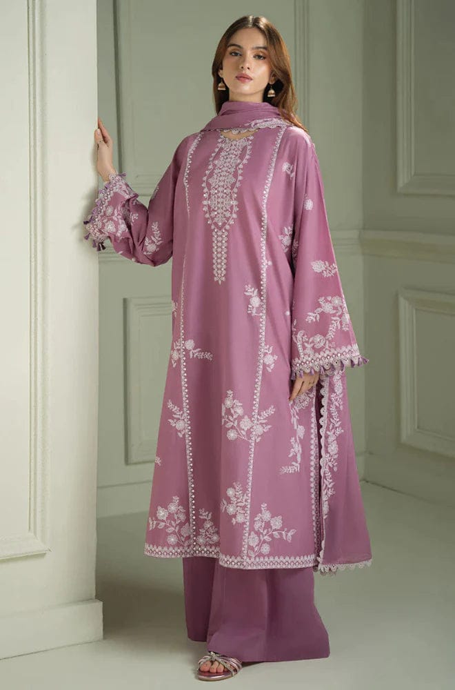 Embroidered Luxury Lawn Unstitched 3Pc | 1026