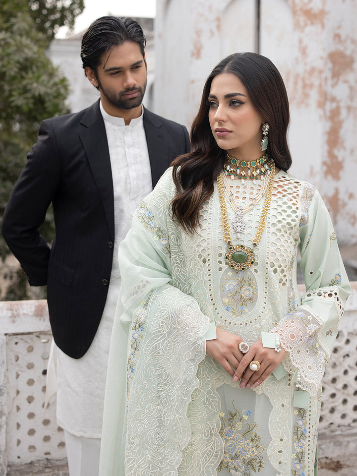 MAHNUR | SELINA | UNSTITCHED LAWN 3PC EMBROIDERED SUITE